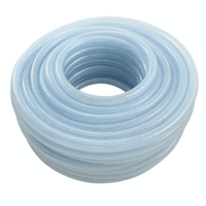 1/4 Clear PVC air hose with StSt fittings (for Technifoamer & Technisan)